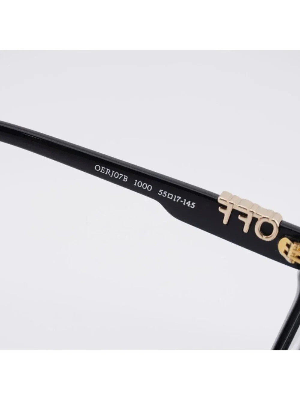 Off-White OERJ07B STYLE 7B 1000 Eyeglasses Black 55mm Rectangle Frame